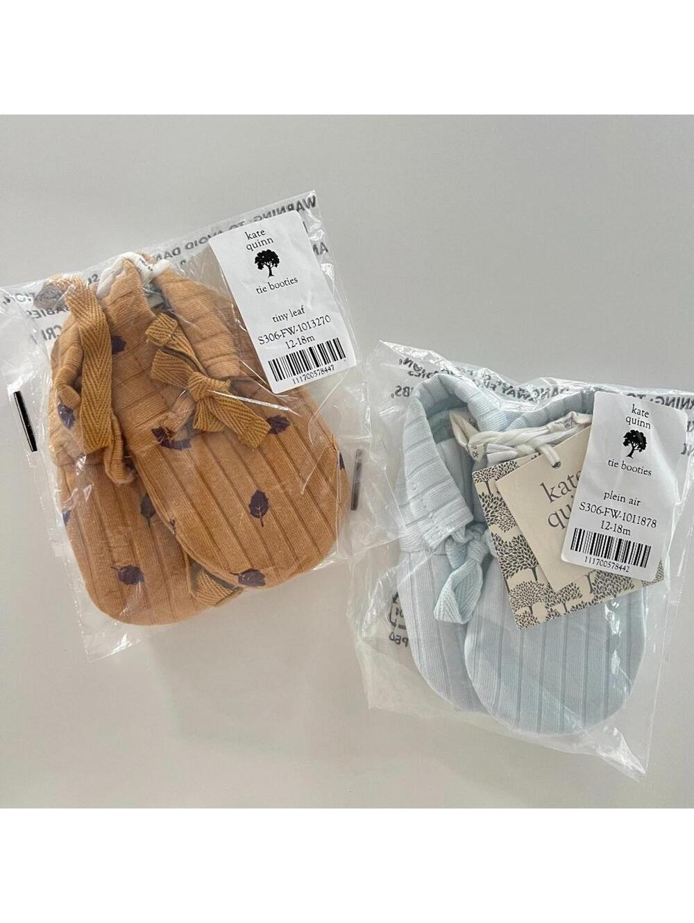 Kate Quinn Tie Booties Set 12-18m